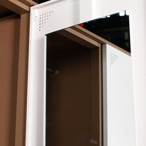 35.4"L Contemporary Wardrobe Closet Metal Home Wardrobe Armoire