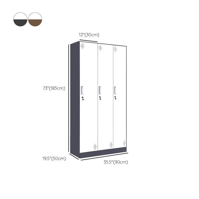 35.4"L Contemporary Wardrobe Closet Metal Home Wardrobe Armoire