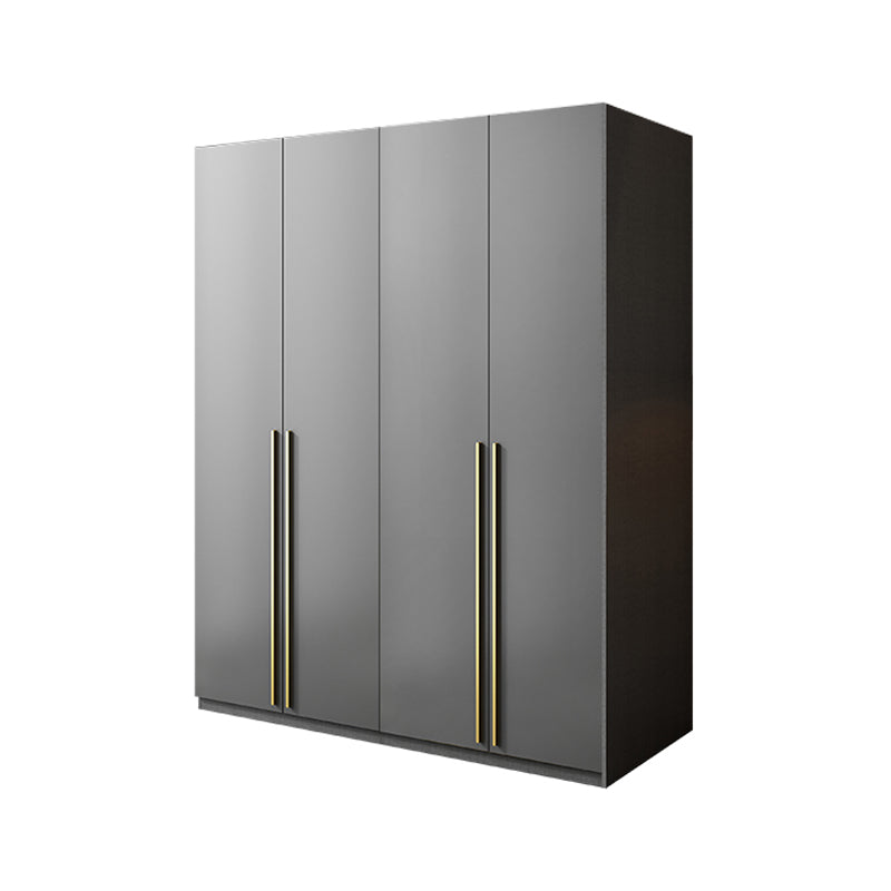 Black Colour Wooden Wardrobe Soft Close Drawer Wardrobe Closet for Home