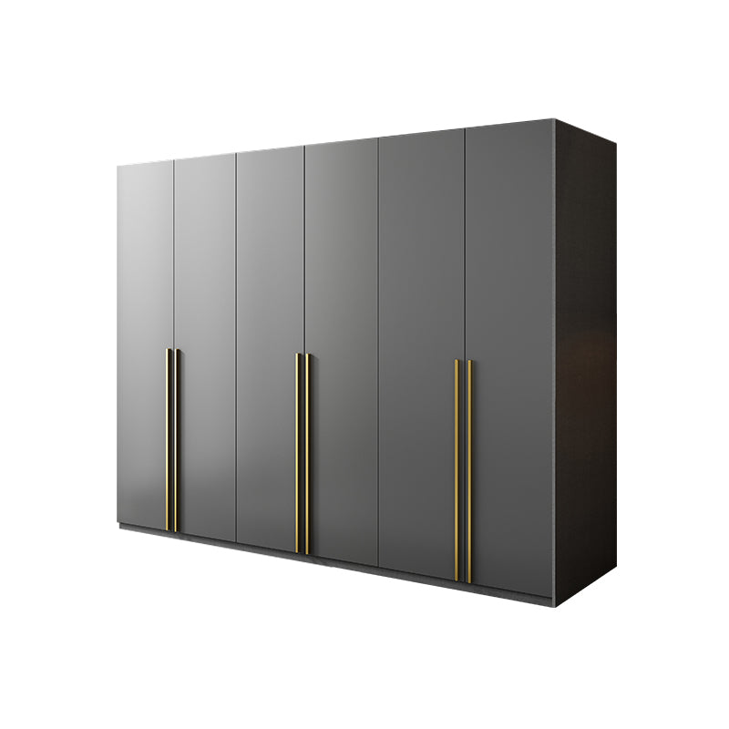 Black Colour Wooden Wardrobe Soft Close Drawer Wardrobe Closet for Home