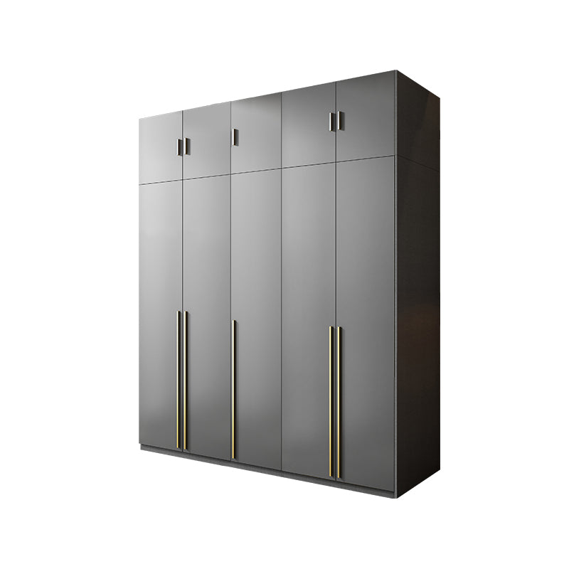 Black Colour Wooden Wardrobe Soft Close Drawer Wardrobe Closet for Home