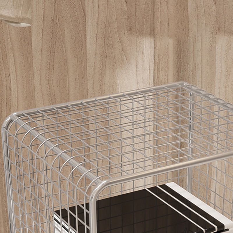 Industrial Antique Finish Shelf Bookcase Metal Etagere Bookshelf