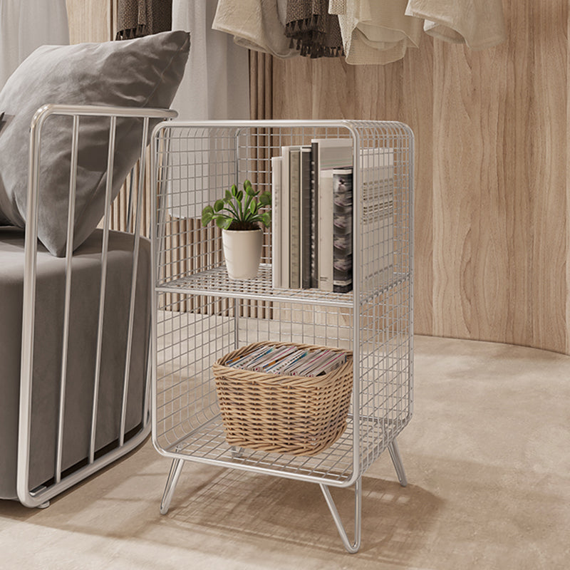 Industrial Antique Finish Shelf Bookcase Metal Etagere Bookshelf