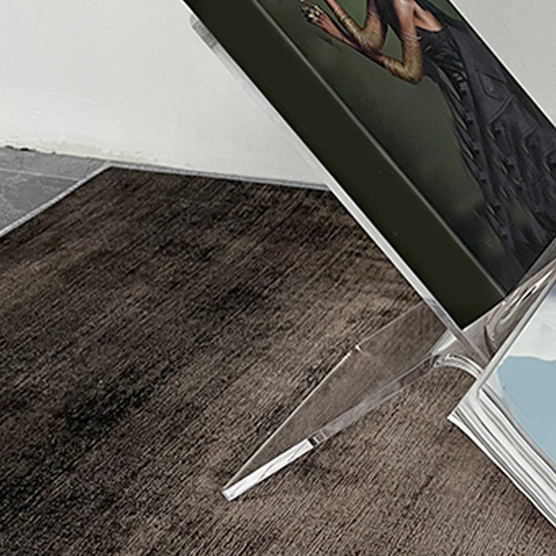 Modern Antique Finish Shelf Bookcase Acrylic Book Shelf with Shelves