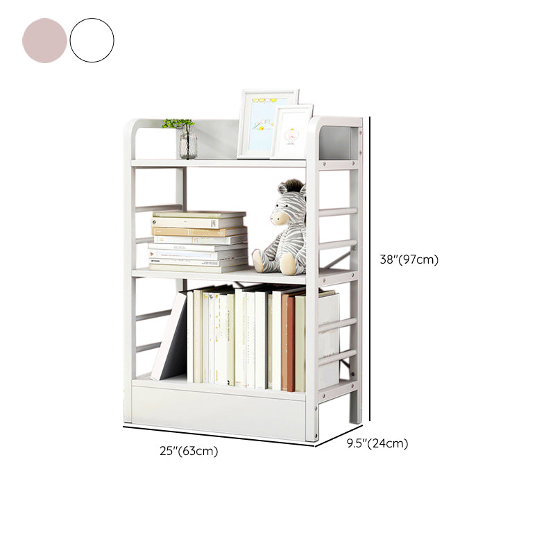 Standard 3 Shelves Bookcase Engineered Wood Contemporary Bookshelf