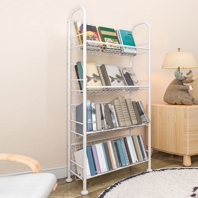 Shelves Included Standard Bookshelf Metal Contemporary Bookcase