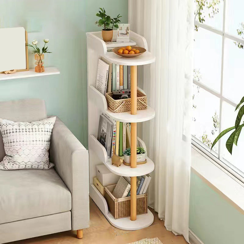 Contemporary Engineered Wood Bookcase Standard Open Back Bookshelf with Shelves