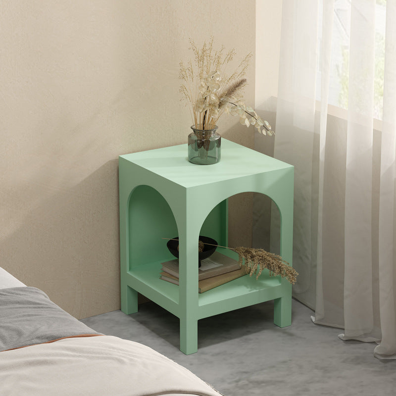 13.78" W Scandinavian Antique Finish Shelf Bookcase Metal Book Shelf with Shelves