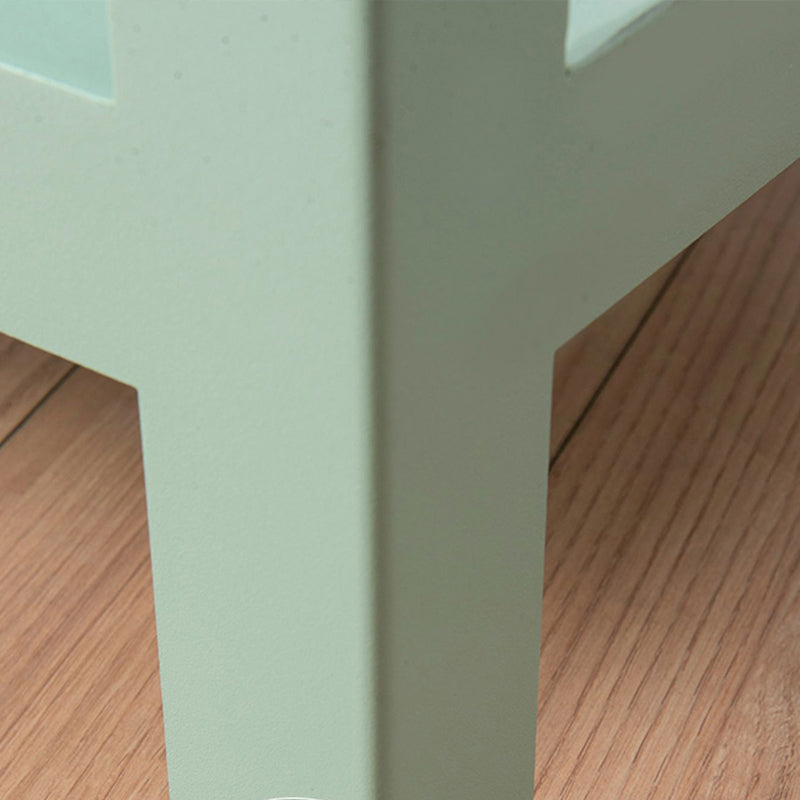 13.78" W Scandinavian Antique Finish Shelf Bookcase Metal Book Shelf with Shelves