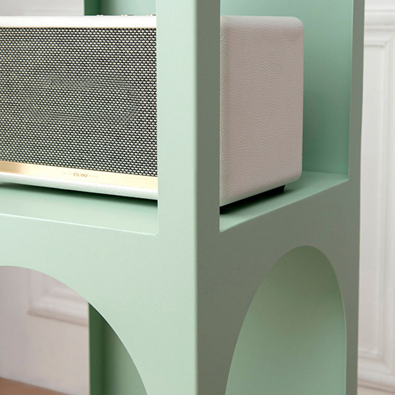 13.78" W Scandinavian Antique Finish Shelf Bookcase Metal Book Shelf with Shelves