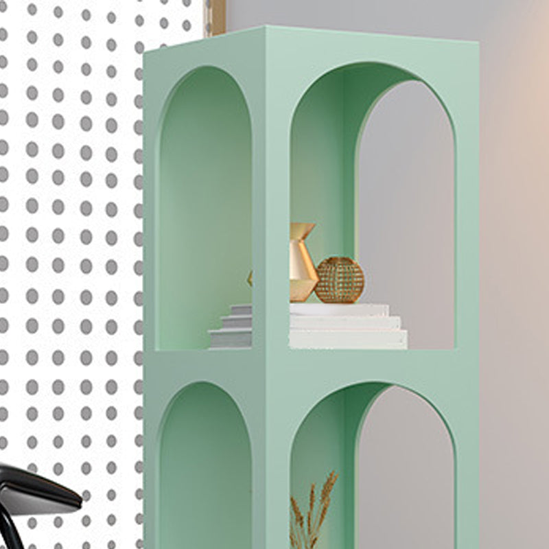 13.78" W Scandinavian Antique Finish Shelf Bookcase Metal Book Shelf with Shelves