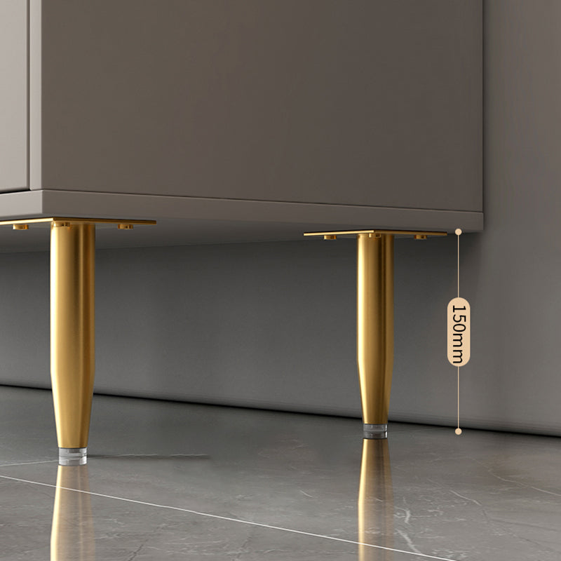 Contemporary Buffet Sideboard Stone Buffet Stand with Cabinet and Drawers