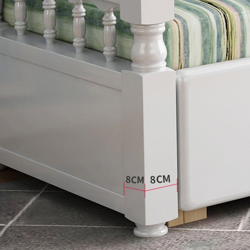 Contemporary Foldable Sleeper Sofa Green Linen Sofa Bed with Upholstered