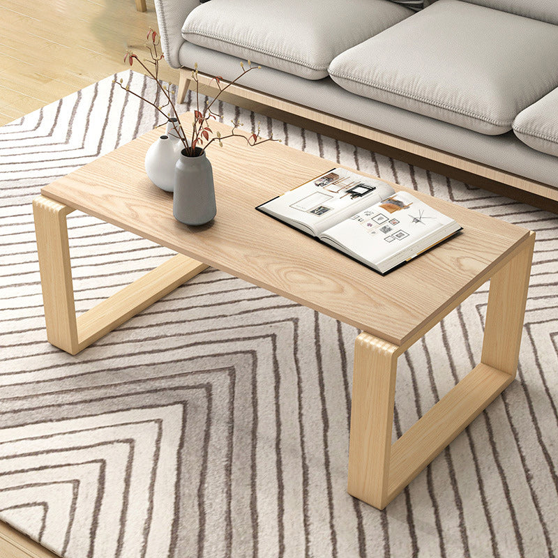 Rectangular Coffee Table Sled Artificial Wood Coffee or End Table Modern