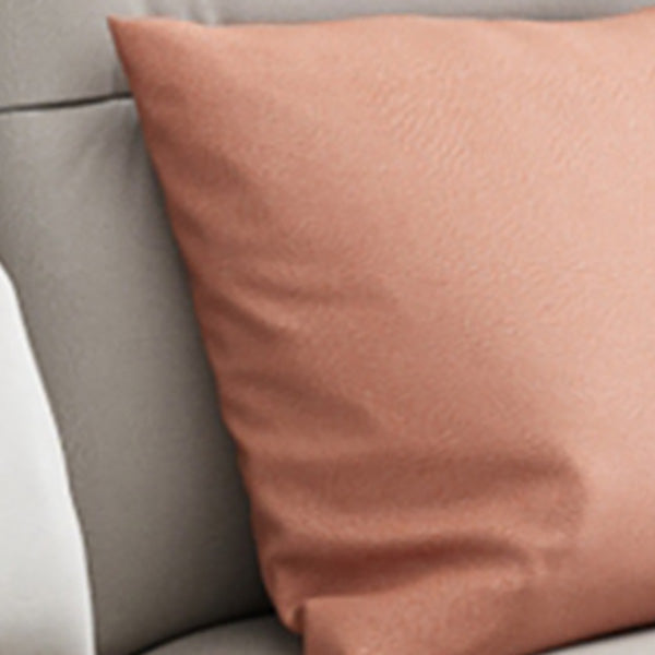 68" Wide Scandinavian Sectional Sofa Cushion Back 4 Pillows Sleeper Sectional