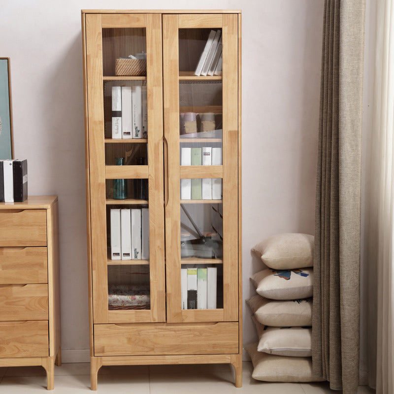 76.77" Tall Wood 1 - Drawer Accent Chest 2 Door Accent Cabinet