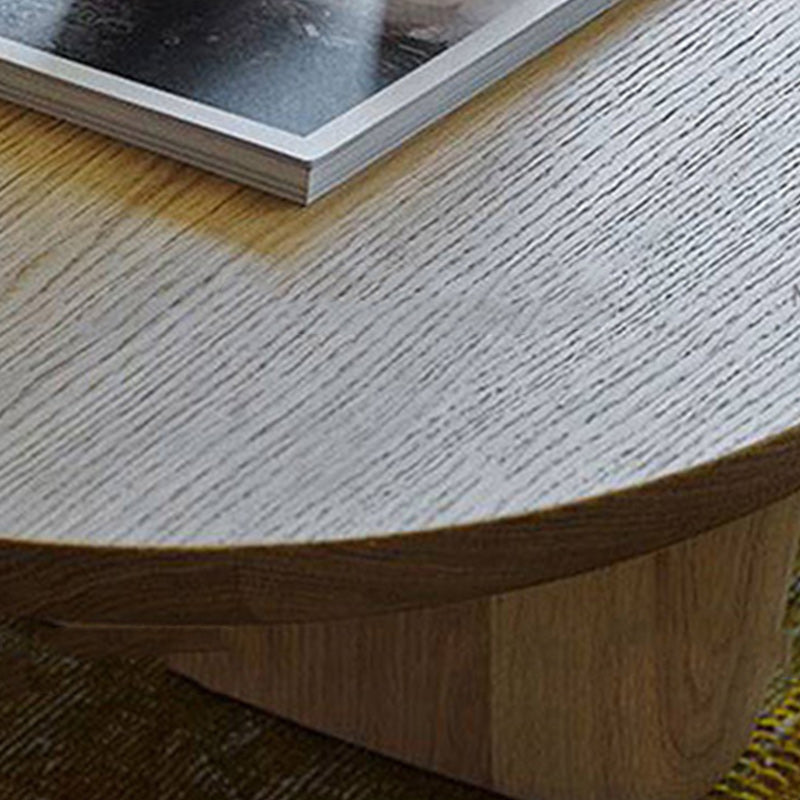 Scandinavian 1 Single Coffee Table Solid Wood Rectangular Cocktail Table