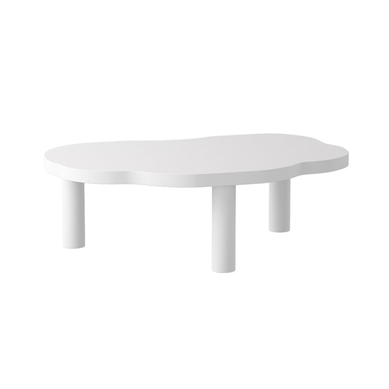 Scandinavian Coffee Cocktail Table Solid Wood Coffee Table in White
