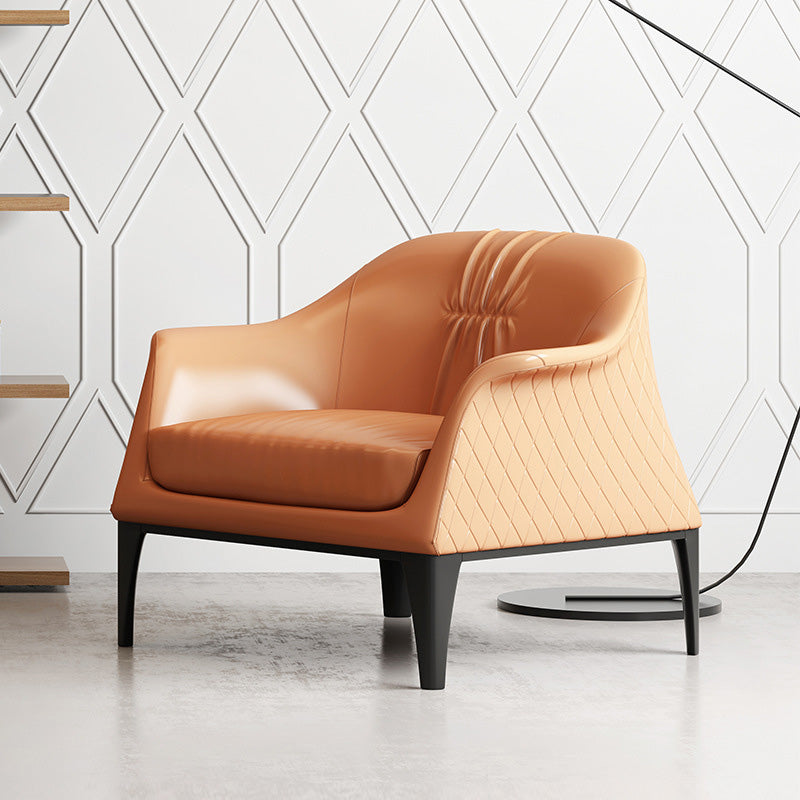 Living Room Mid-century Modern Accent Armchair Solid Color Arm Chair