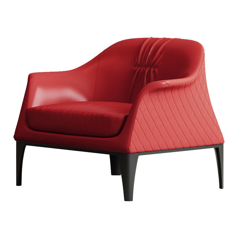 Living Room Mid-century Modern Accent Armchair Solid Color Arm Chair