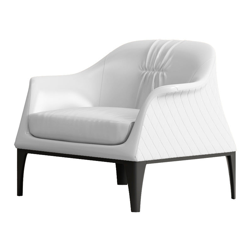 Living Room Mid-century Modern Accent Armchair Solid Color Arm Chair
