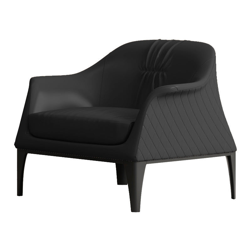 Living Room Mid-century Modern Accent Armchair Solid Color Arm Chair