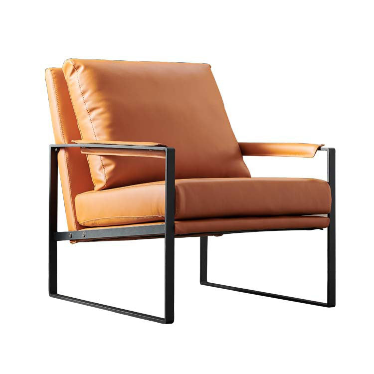 Solid Color Mid-century Modern Armchair Sled Arm Chair for Living Room