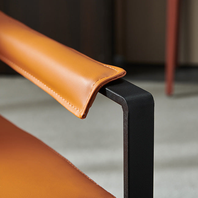 Solid Color Mid-century Modern Armchair Sled Arm Chair for Living Room
