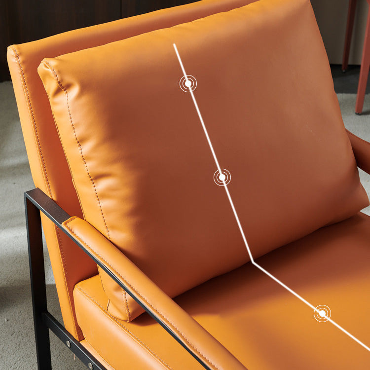 Solid Color Mid-century Modern Armchair Sled Arm Chair for Living Room