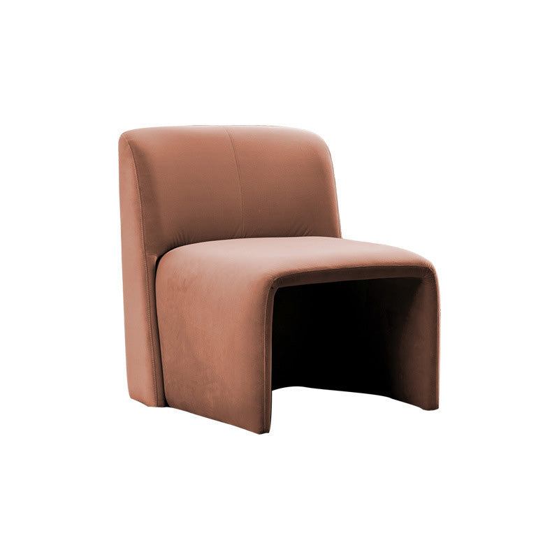 Solid Colo Contemporary Accent Chair Sled Velvet Accent Room Chair