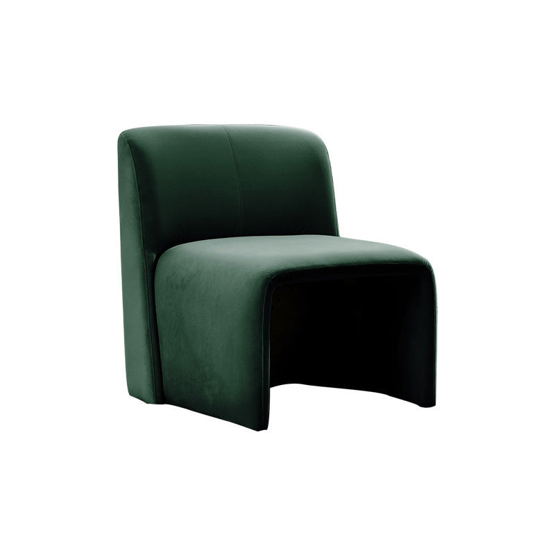 Solid Colo Contemporary Accent Chair Sled Velvet Accent Room Chair