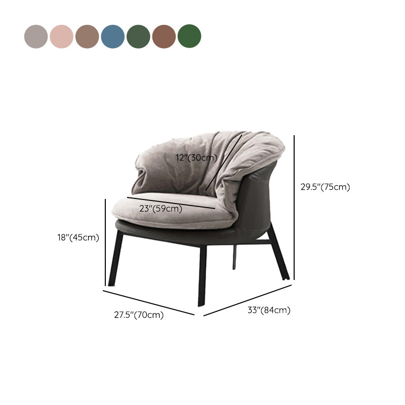Solid Color Accent Room Chair Mid-century Living Room Lounge Chair