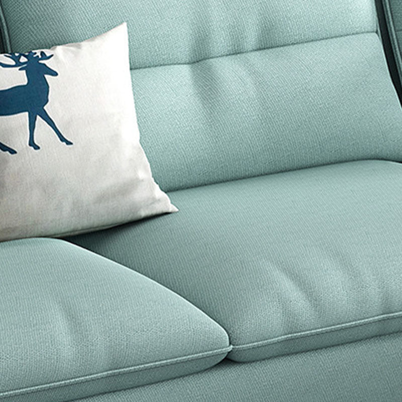 Scandinavian Sectional Sofa Fabric Storage Stationary Sectional