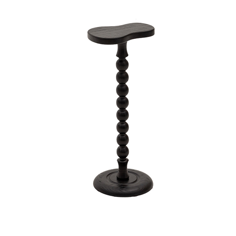 Traditional Wood End Table Sled Black/Brown Side End Snack Table