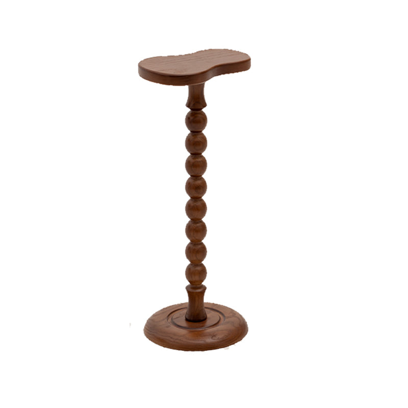 Traditional Wood End Table Sled Black/Brown Side End Snack Table