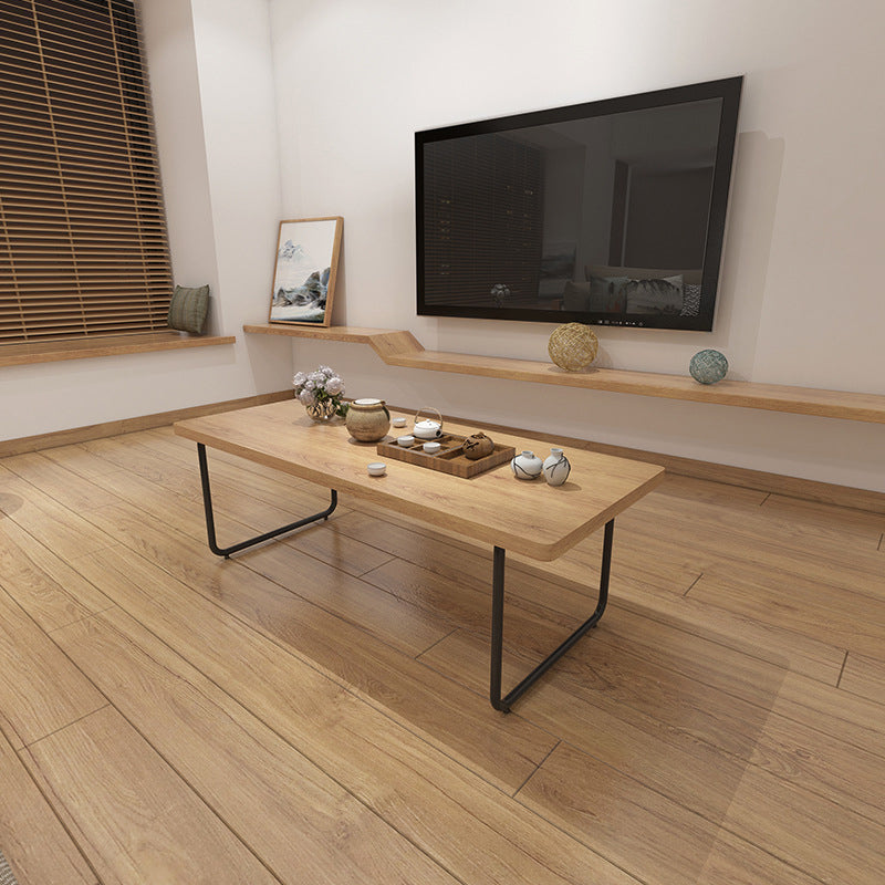 Sled 1 Single Coffee Table Scandinavian Pine Wood Rectangular Cocktail Table