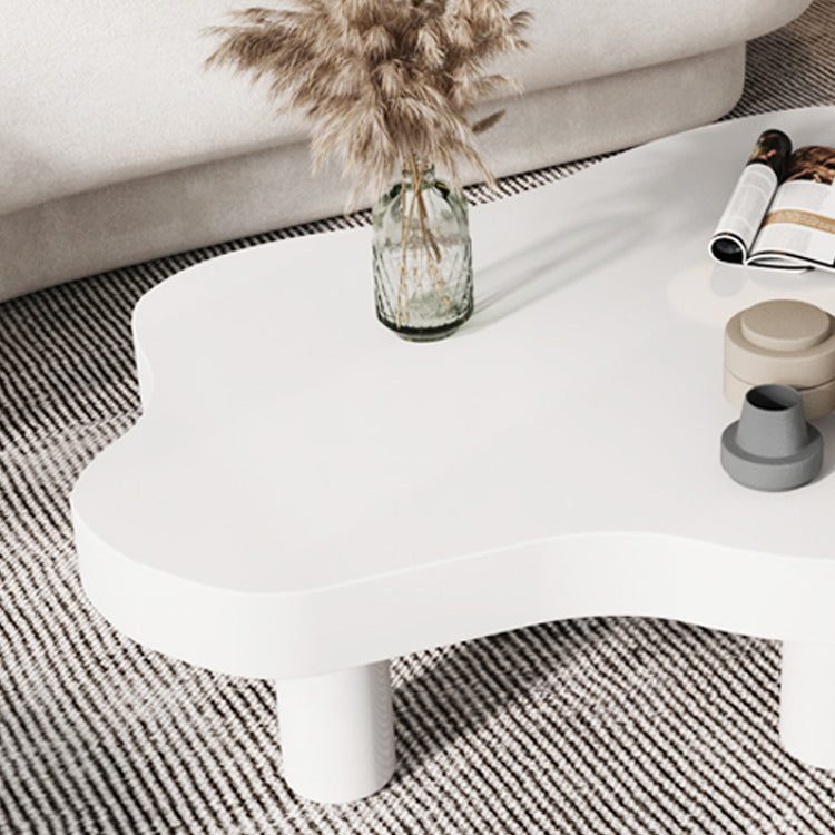 3 Legs Cocktail Table Nordic Solid Wood Free Form Single Coffee Table