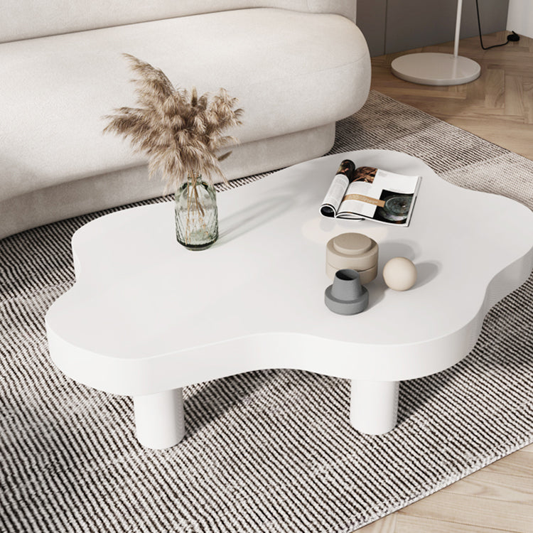 3 Legs Cocktail Table Nordic Solid Wood Free Form Single Coffee Table