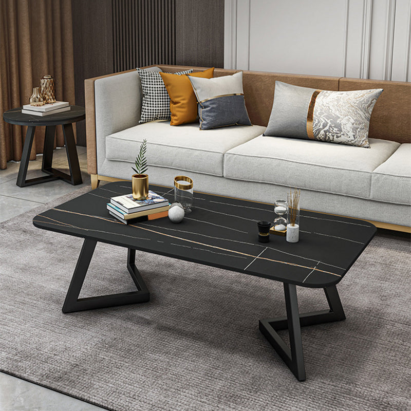 Slate Coffee Table Rectangle 17.7" High Coffee Cocktail Table