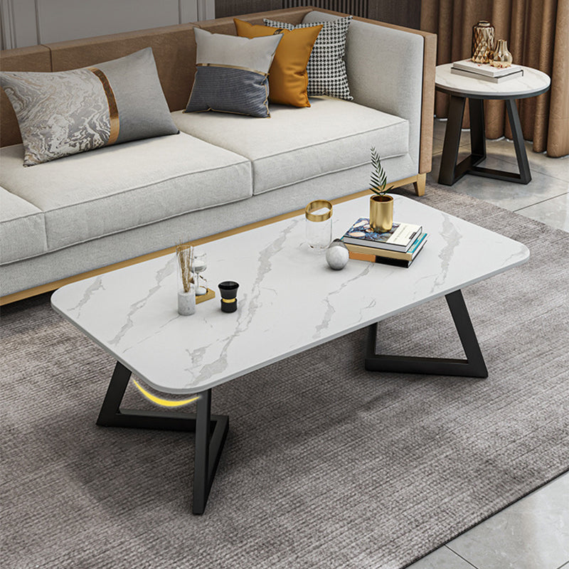 Slate Coffee Table Rectangle 17.7" High Coffee Cocktail Table
