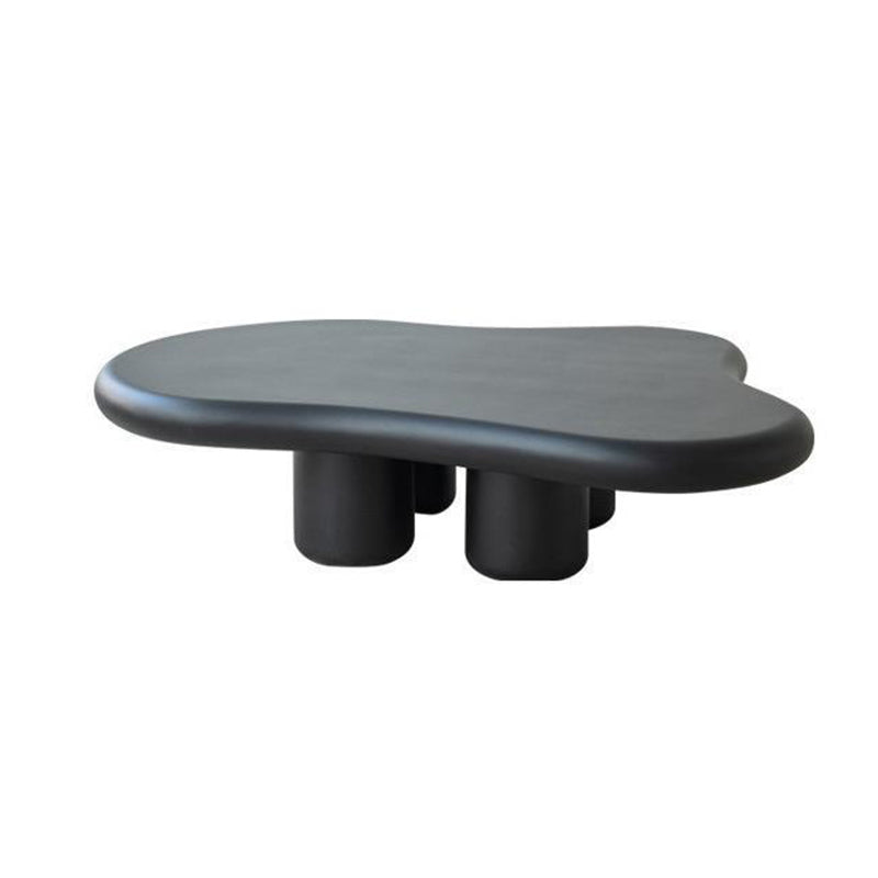 Nordic Cloud-Shaped Coffee Table Solid Wood 4 Legs Cocktail Table
