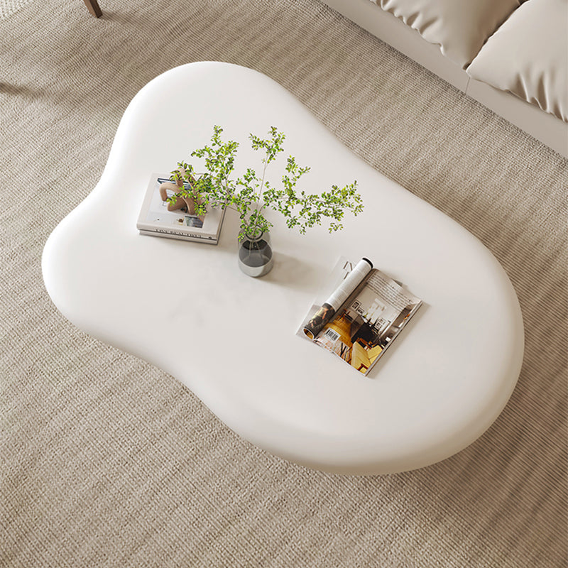 Scandinavian Free Form Coffee Table Wooden 4 Legs Cocktail Table
