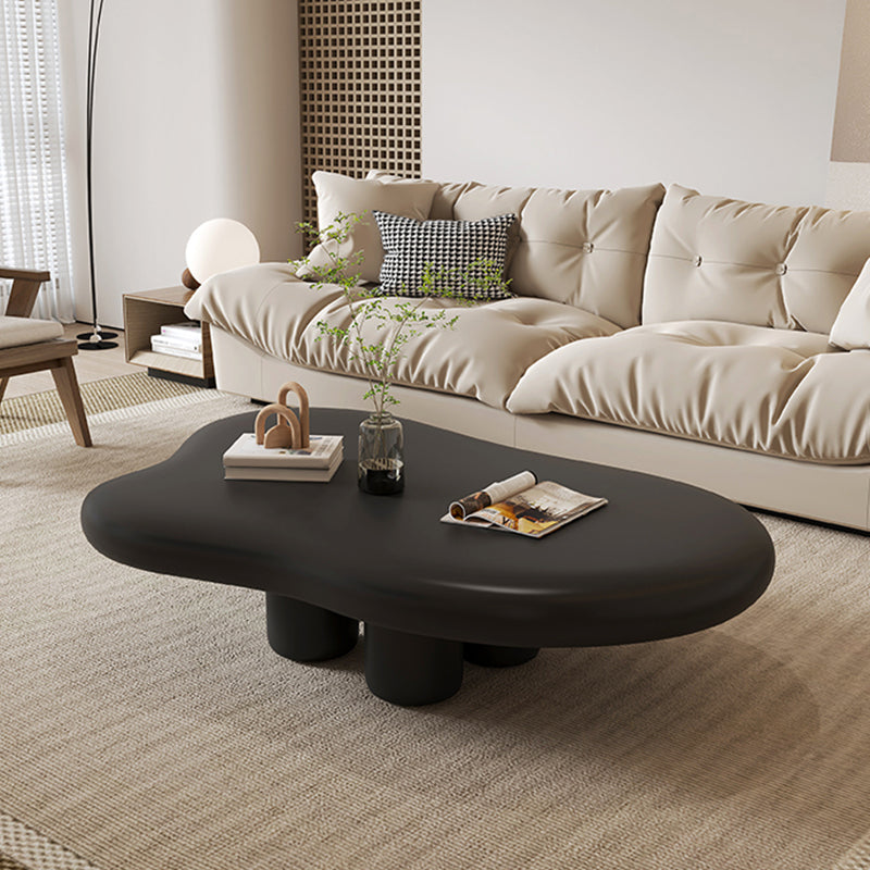 Scandinavian Free Form Coffee Table Wooden 4 Legs Cocktail Table