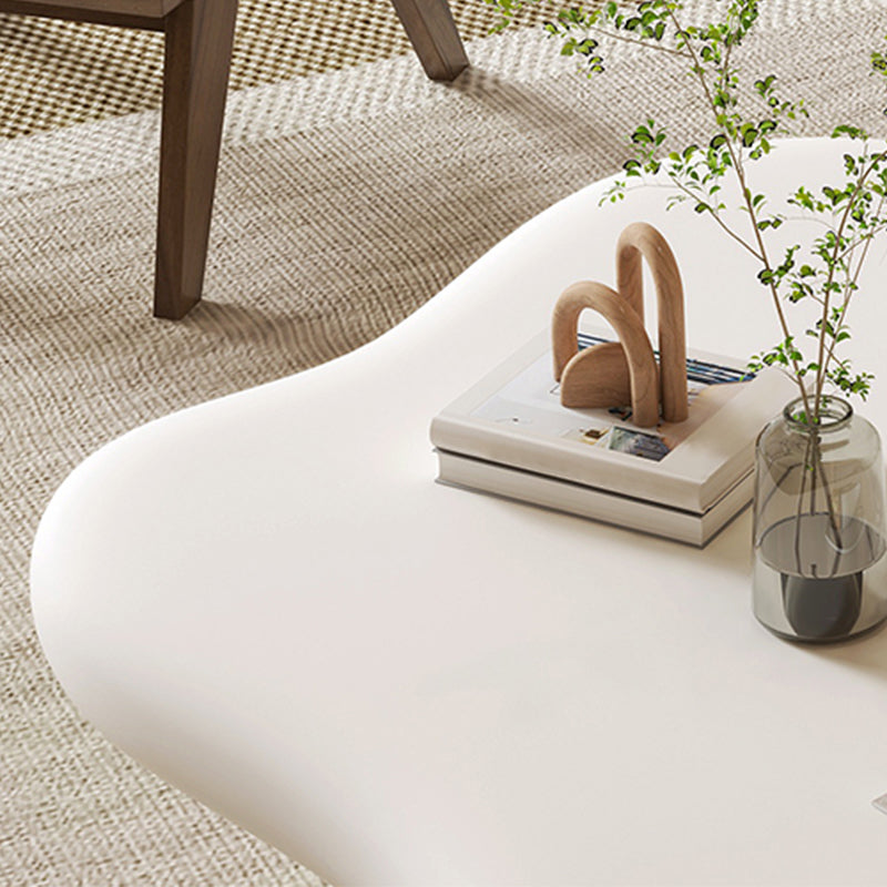 Scandinavian Free Form Coffee Table Wooden 4 Legs Cocktail Table