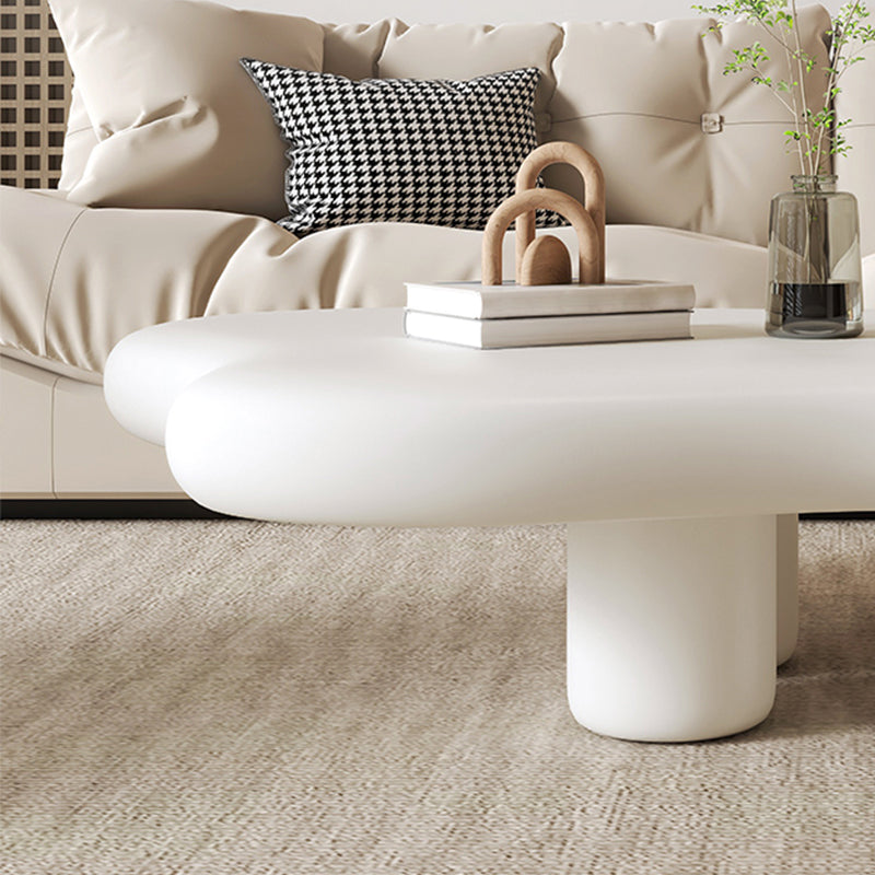 Scandinavian Free Form Coffee Table Wooden 4 Legs Cocktail Table