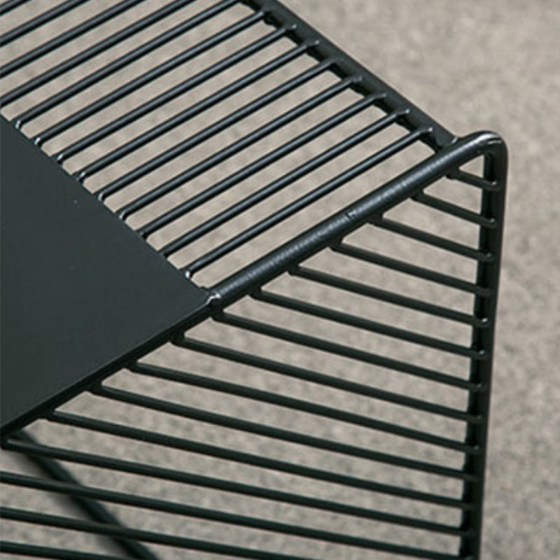 Mid Century Metal Square Cocktail Table 2-Piece Coffee Table Set