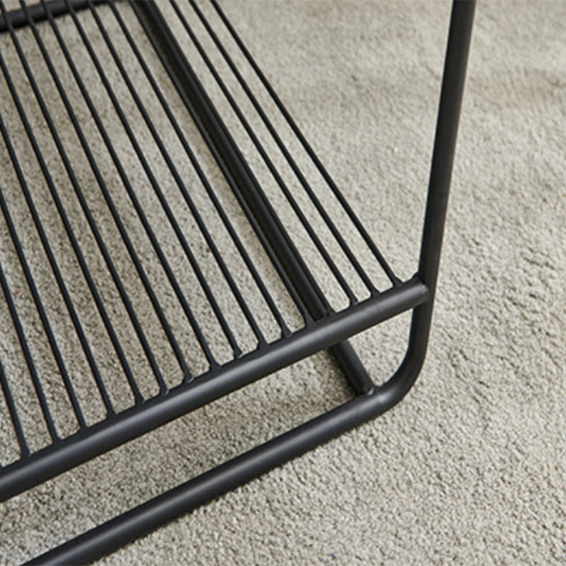 Mid Century Metal Square Cocktail Table 2-Piece Coffee Table Set