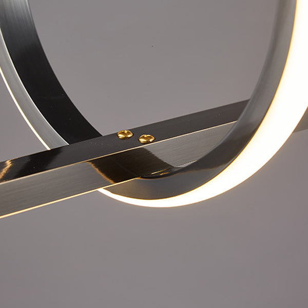 Metal Linear Island Pendant Lighting Modern 2-Light Island Light Fixtures