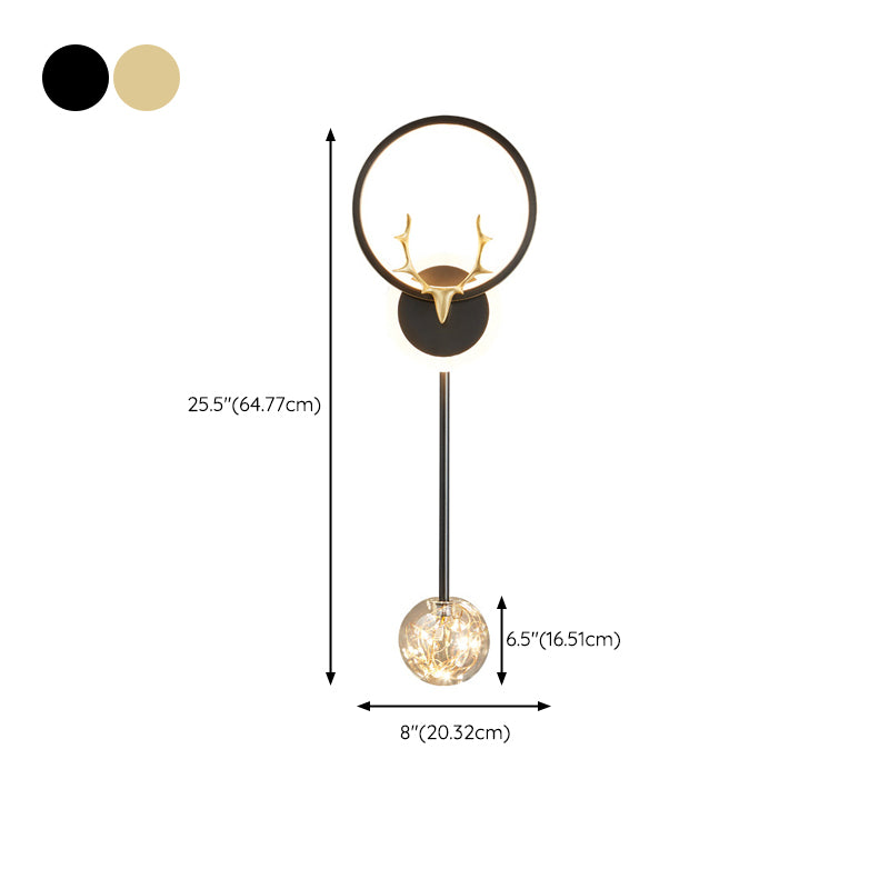 Contemporary Wall Sconce Copper Sconce Light Fixture for Bedroom