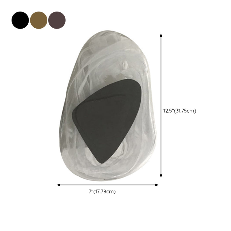 Unique Shape Glass Wall Light Modern Style 1 Light Wall Light Sconce